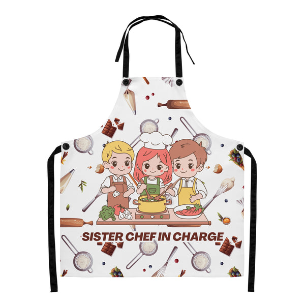 Kitchen Boss Apron Gift – Sister Chef in Charge - - Aprons