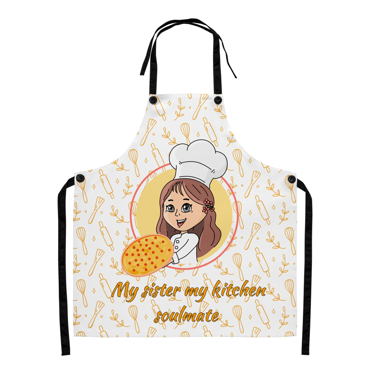 Kitchen Soulmate Apron for Sister Gifting - - Aprons
