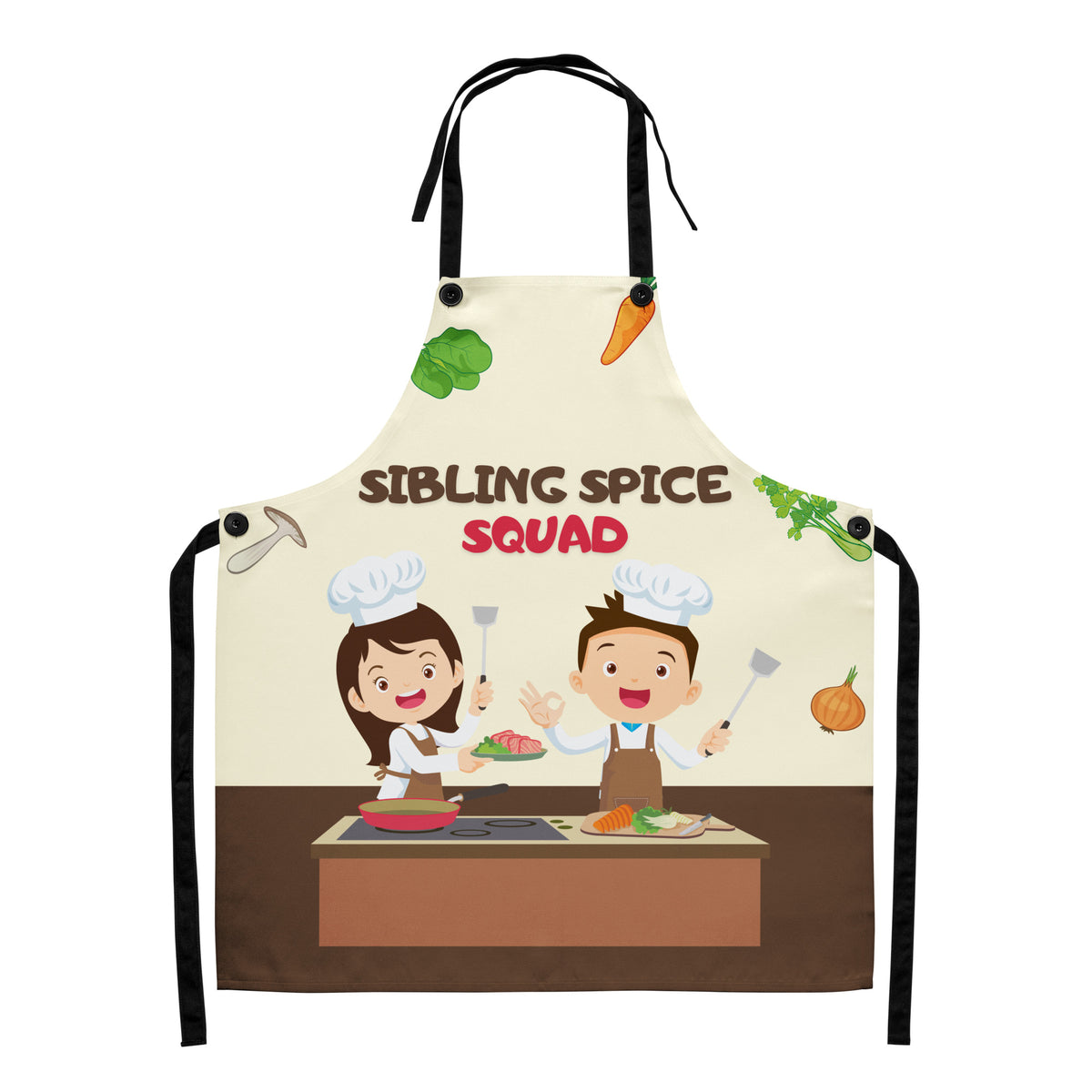Apron Gift for Sibling Cooks – Spice Squad Edition - - Aprons