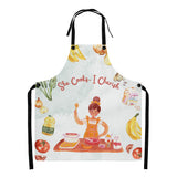 Apron Gift for Sister – She Cooks, I Cherish - - Aprons