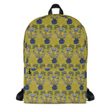 Nature's Harmony - Floral & Bird Pattern Backpack - - Backpacks