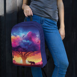 Vibrant Savanna Sunset Backpack - - Backpacks