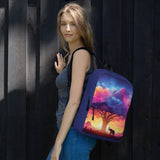 Vibrant Savanna Sunset Backpack - - Backpacks