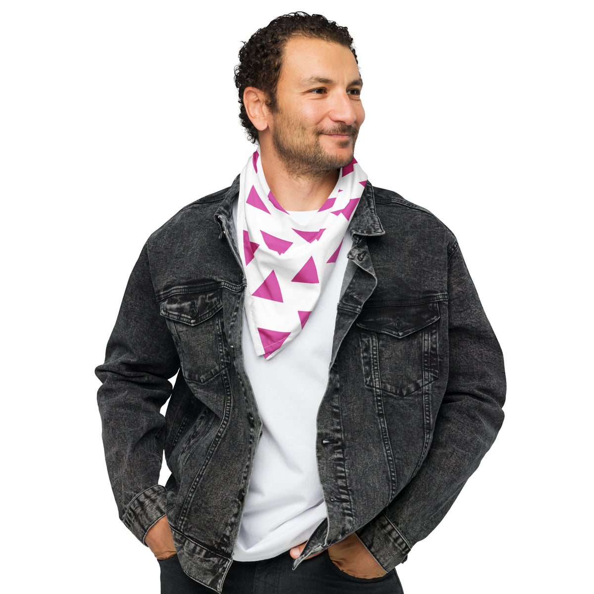 Angles of Memory - Triangle Print Bandana - - Pet Bandanas