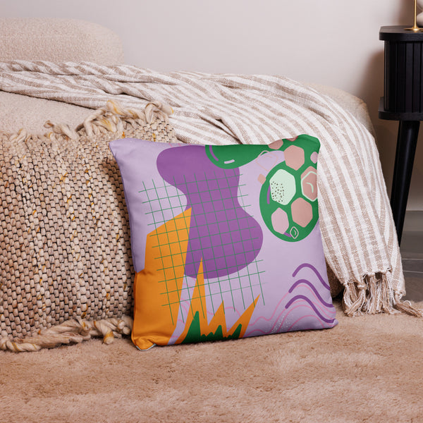 Playful Elegance - Abstract Pillow Art - - Pillows