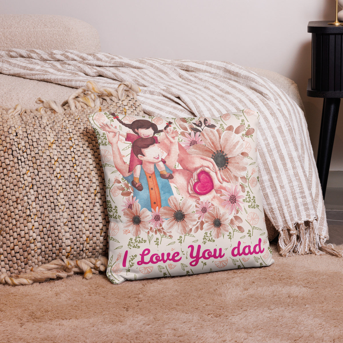 Heartfelt Dad Pillow – Giftomory Design - - Cushions