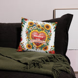 Grandmother's Garden - A Floral Tribute Pillow - 18″×18″ - Pillows