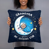 Guiding Star Grandma Pillow - Dream Under the Stars - 18″×18″ - Pillows