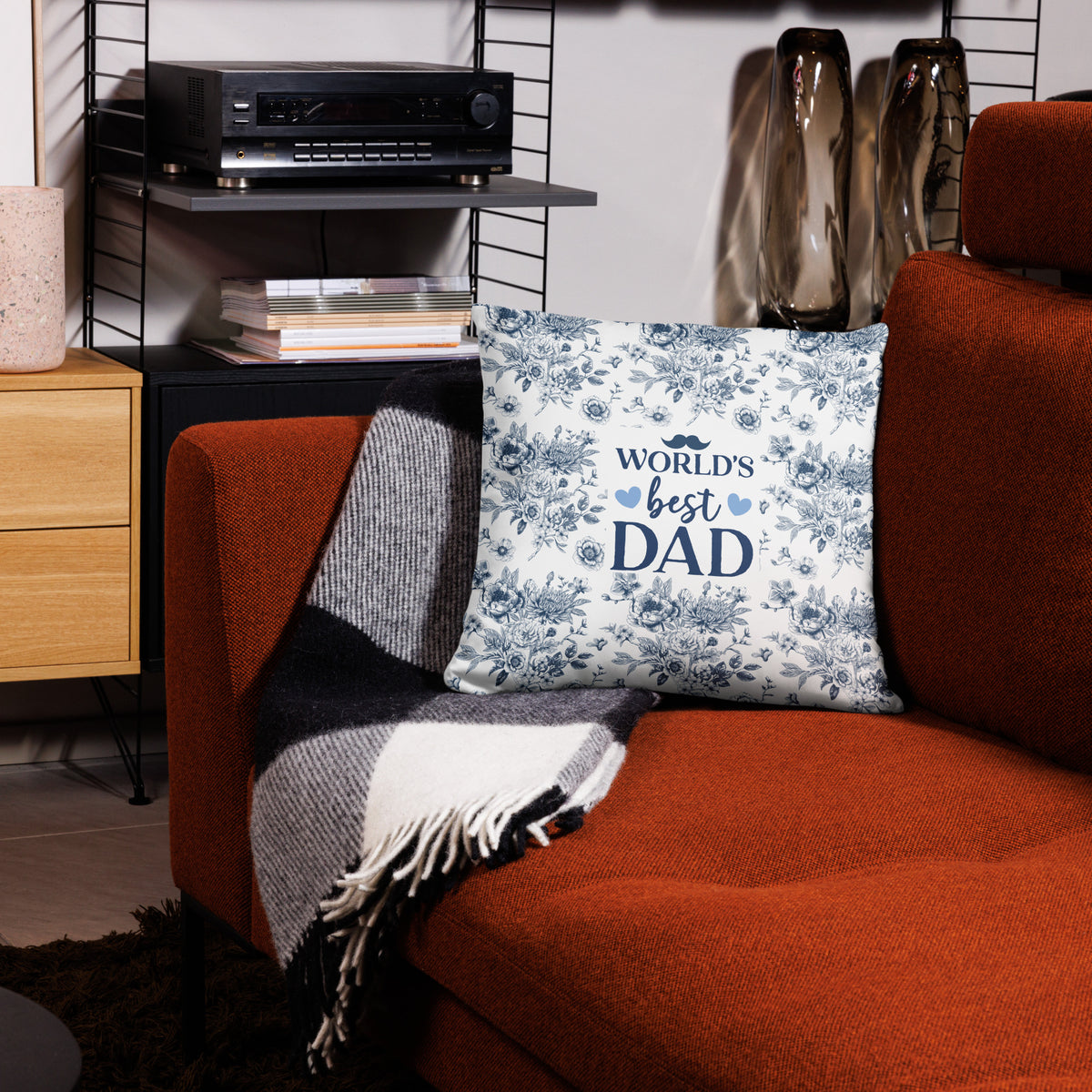 Giftomory Dad Pillow – Celebrate His Love - 18″×18″ - Cushions