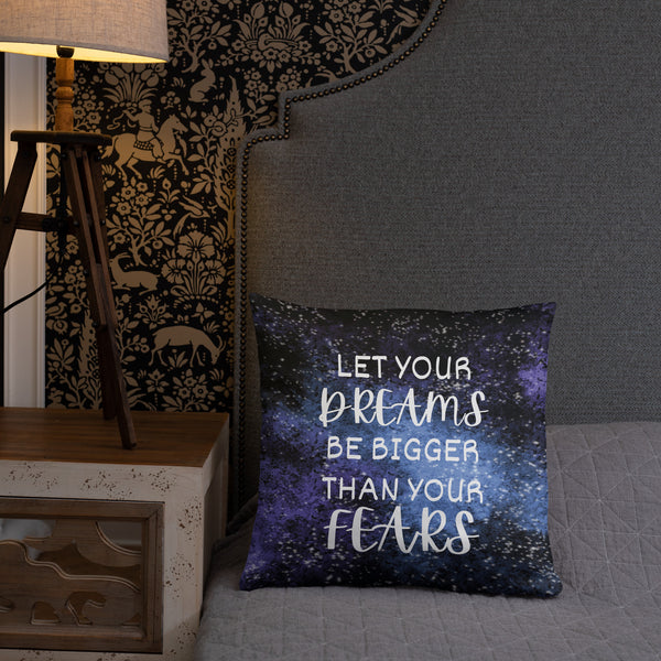 Dream Big - Cosmic Inspiration Pillow - - Basic Pillow