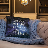 Dream Big - Cosmic Inspiration Pillow - - Basic Pillow