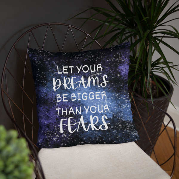 Dream Big - Cosmic Inspiration Pillow - - Basic Pillow