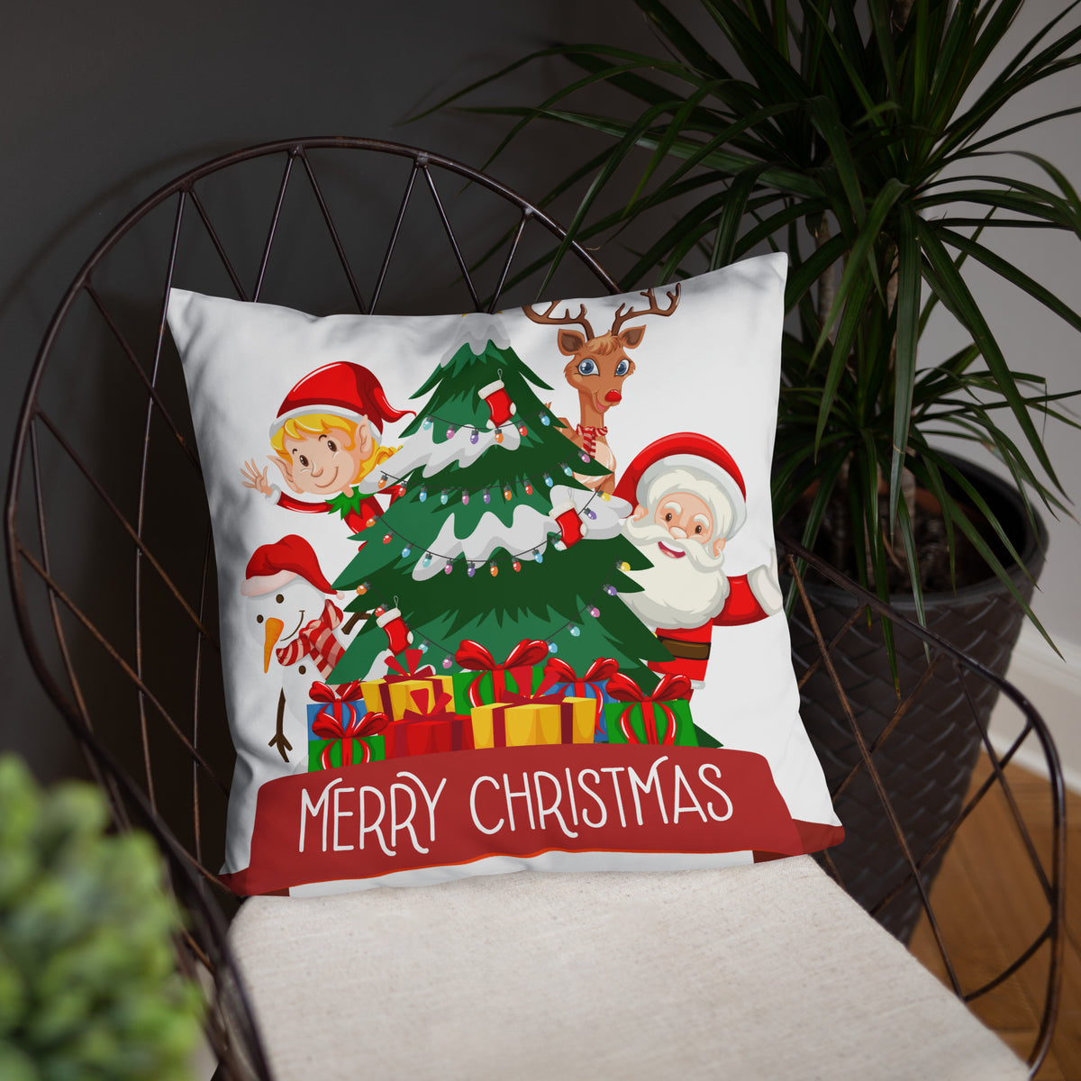 Seasonal Smiles - Festive Friends Pillow - - Hoodies