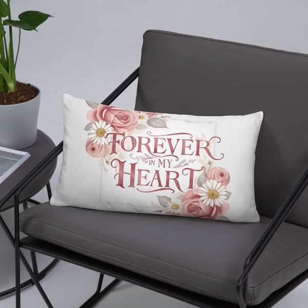 Blossoming Remembrance - Tender Heart Pillow - - Pillows