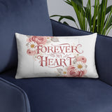 Blossoming Remembrance - Tender Heart Pillow - - Pillows