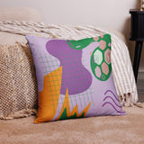 Playful Elegance - Abstract Pillow Art - - Pillows