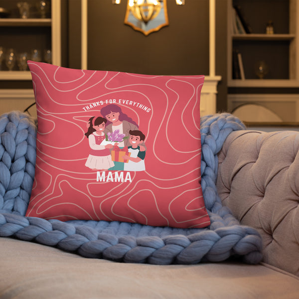 Heartfelt Thanks - Celebrating Mama's Love - - Basic PIllow