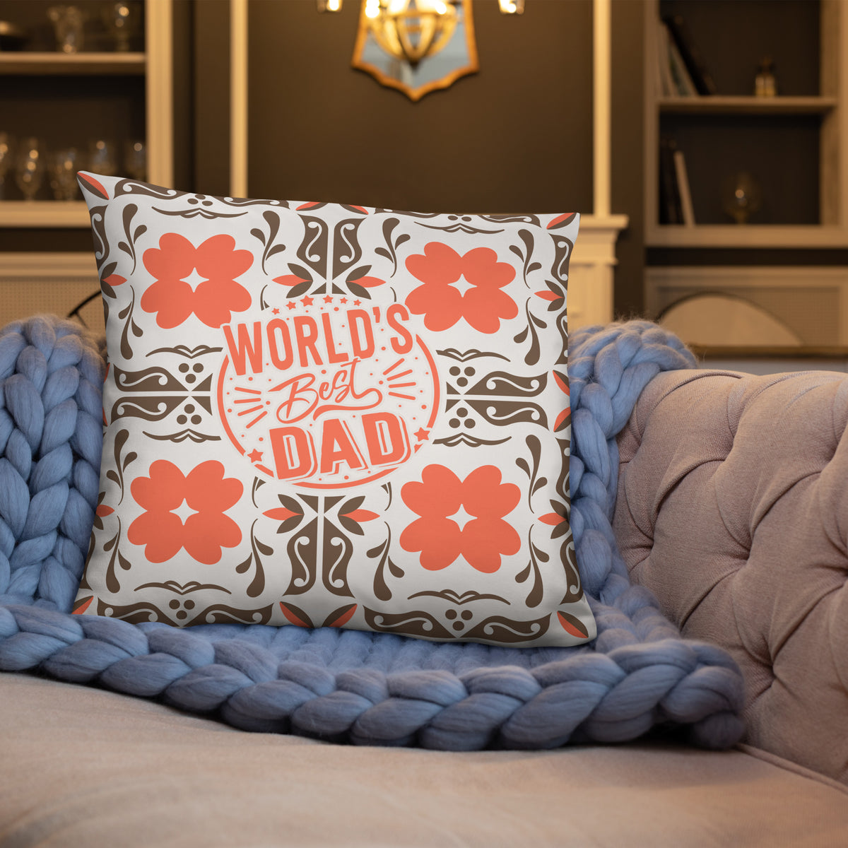 World’s Best Dad – Giftomory Basic Pillow - - Cushions