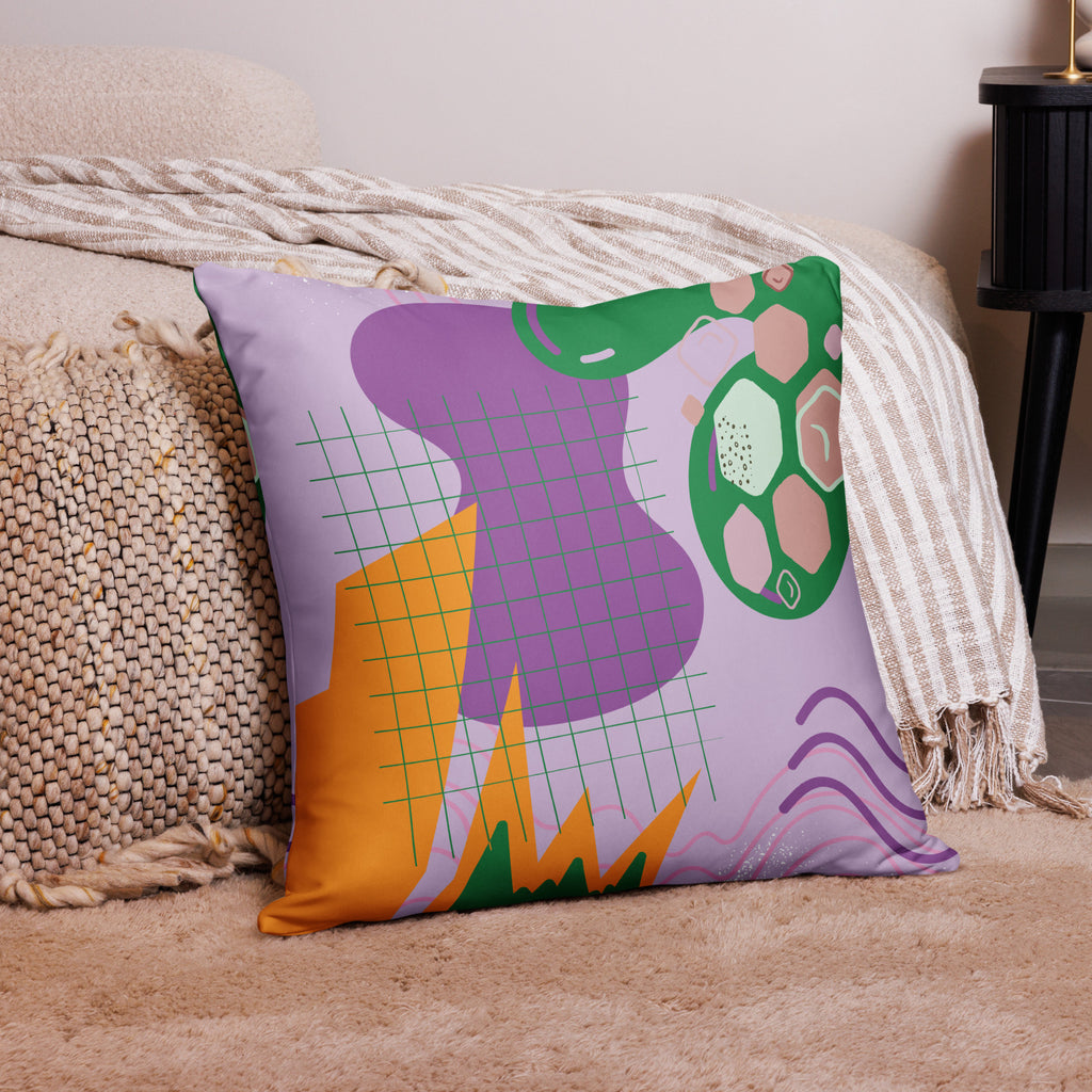 Playful Elegance - Abstract Pillow Art - 22″×22″ - Pillows