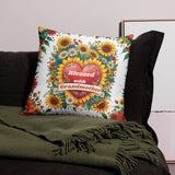 Grandmother's Garden - A Floral Tribute Pillow - 22″×22″ - Pillows