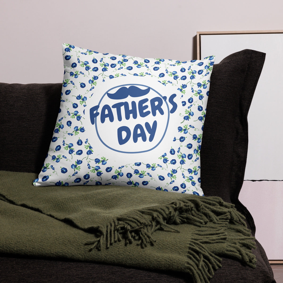 Dad’s Day Accent Pillow – Thoughtful & Cozy - 22″×22″ - Cushions