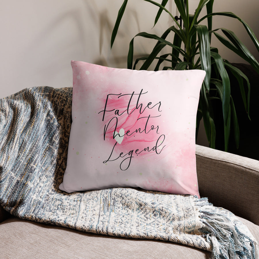 Father Mentor Legend – Giftomory Basic Pillow - 22″×22″ - Cushions