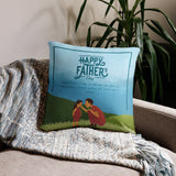 Father’s Day Sentiment Pillow – Giftomory - 22″×22″ - Cushions