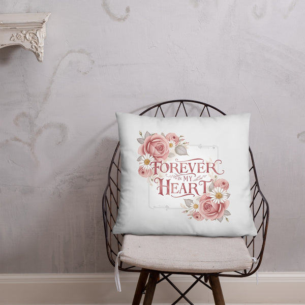 Blossoming Remembrance - Tender Heart Pillow - - Pillows