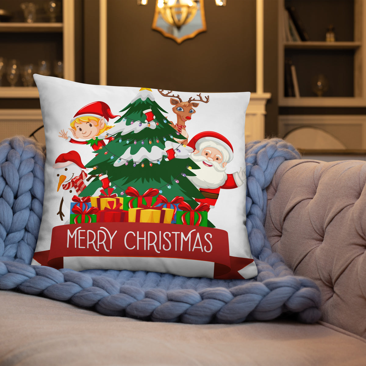 Seasonal Smiles - Festive Friends Pillow - - Hoodies