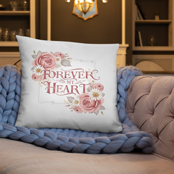 Blossoming Remembrance - Tender Heart Pillow - - Pillows