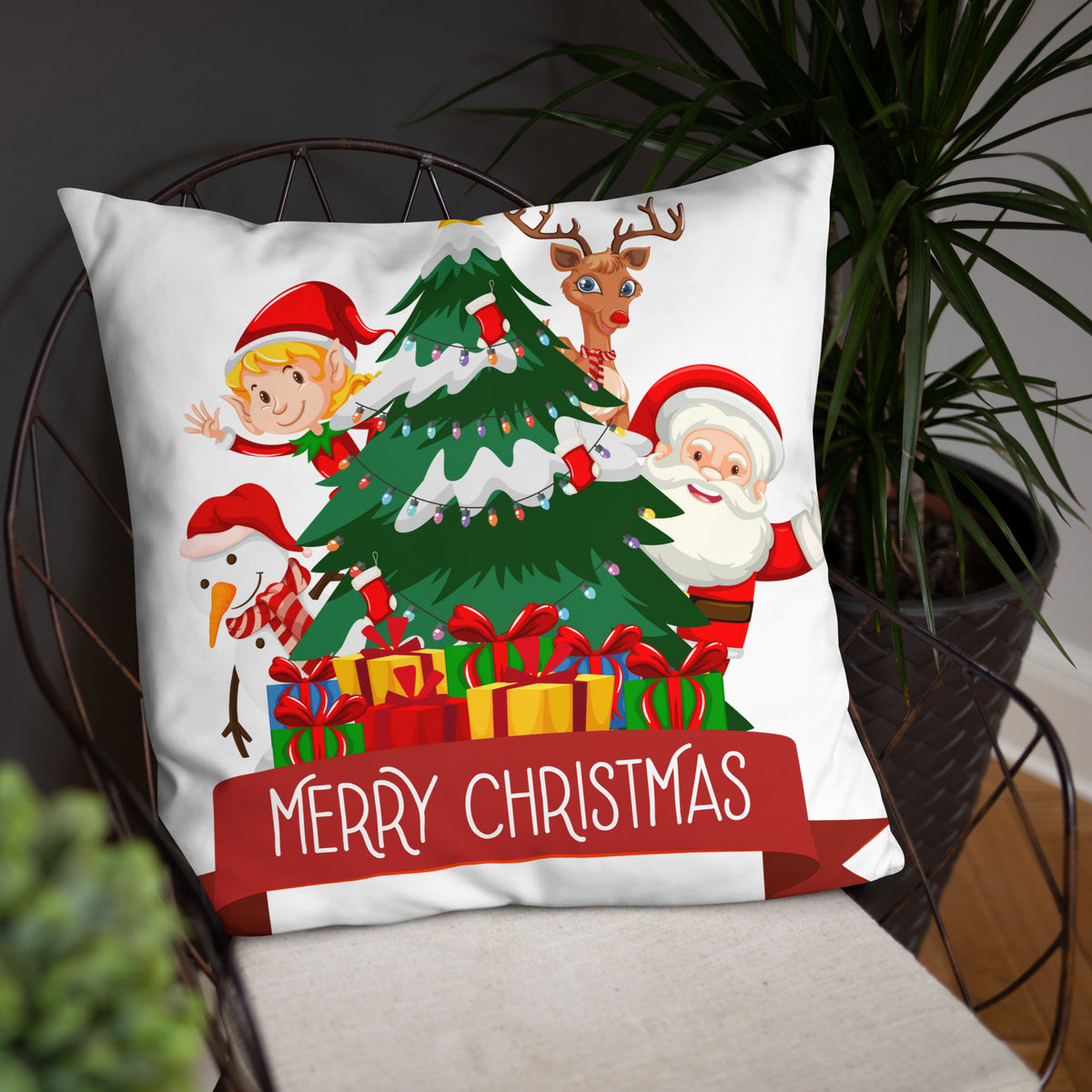 Seasonal Smiles - Festive Friends Pillow - - Hoodies