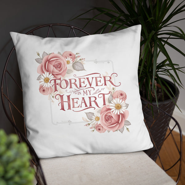 Blossoming Remembrance - Tender Heart Pillow - - Pillows