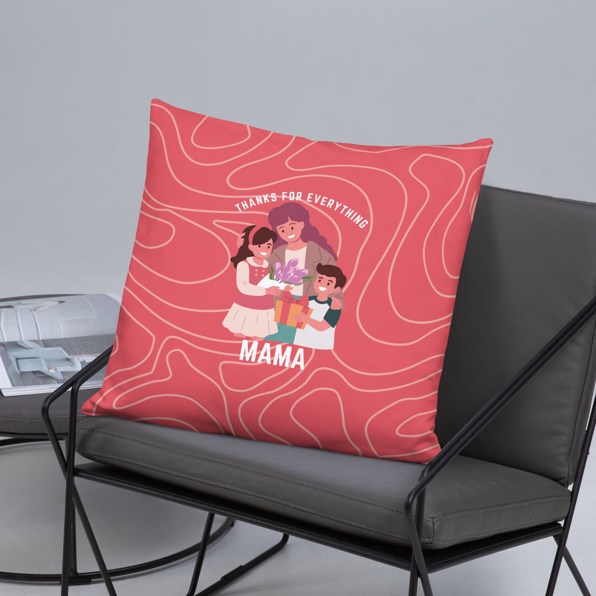 Heartfelt Thanks - Celebrating Mama's Love - - Basic PIllow