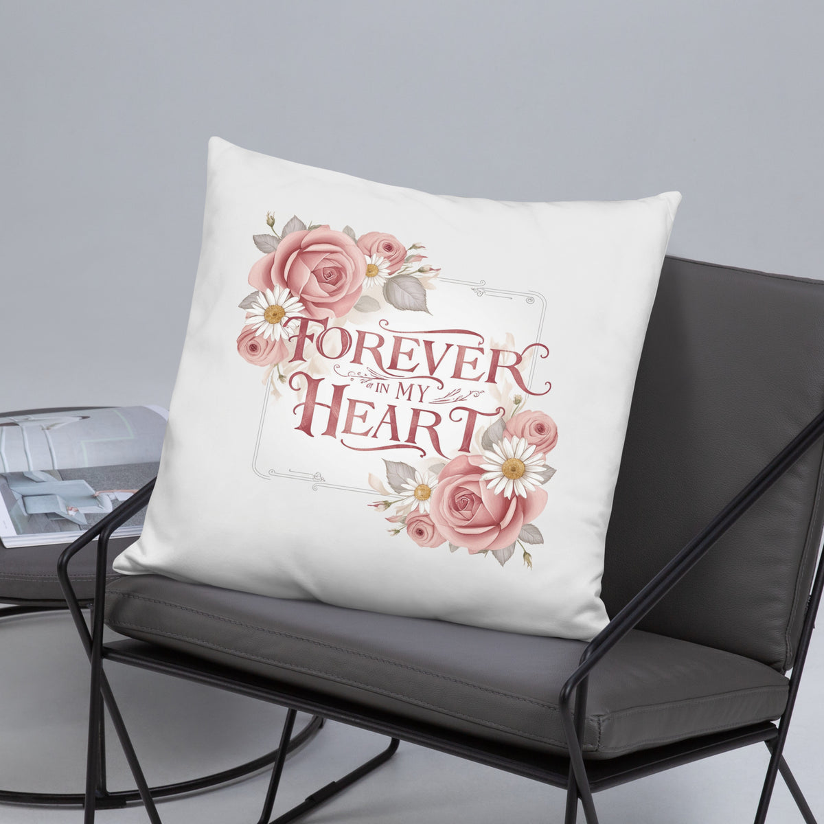 Blossoming Remembrance - Tender Heart Pillow - - Pillows