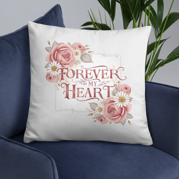 Blossoming Remembrance - Tender Heart Pillow - - Pillows