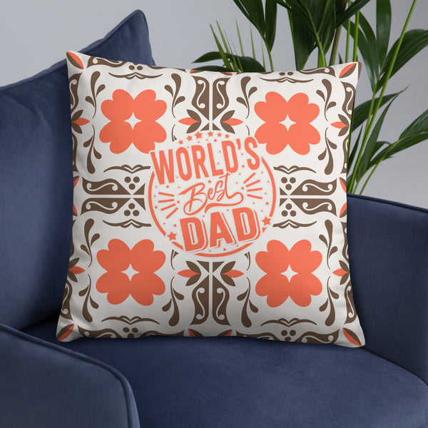 World’s Best Dad – Giftomory Basic Pillow - - Cushions