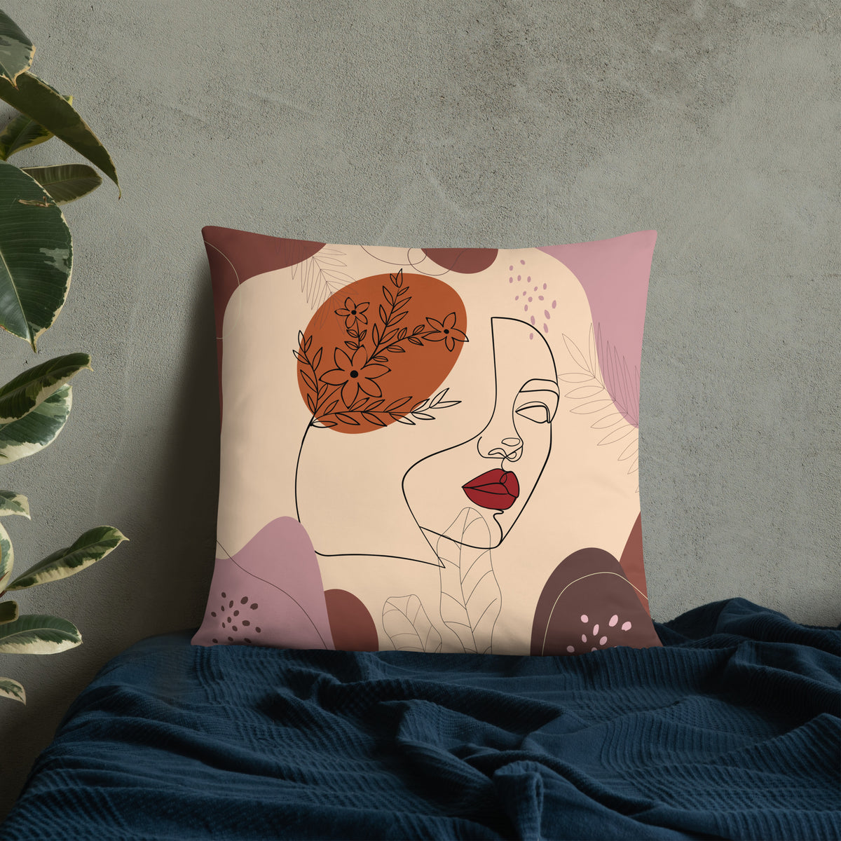 Aesthetic Dreams - A Beautiful Pillow for the Creative Soul - 22″×22″ - Basic Pillow