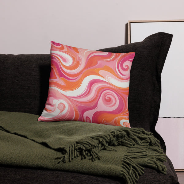 Dreamy Waves - Colorful Pillow Accent - Default Title - Premium Pilllow