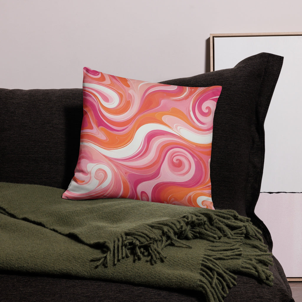 Dreamy Waves - Colorful Pillow Accent - Default Title - Premium Pilllow