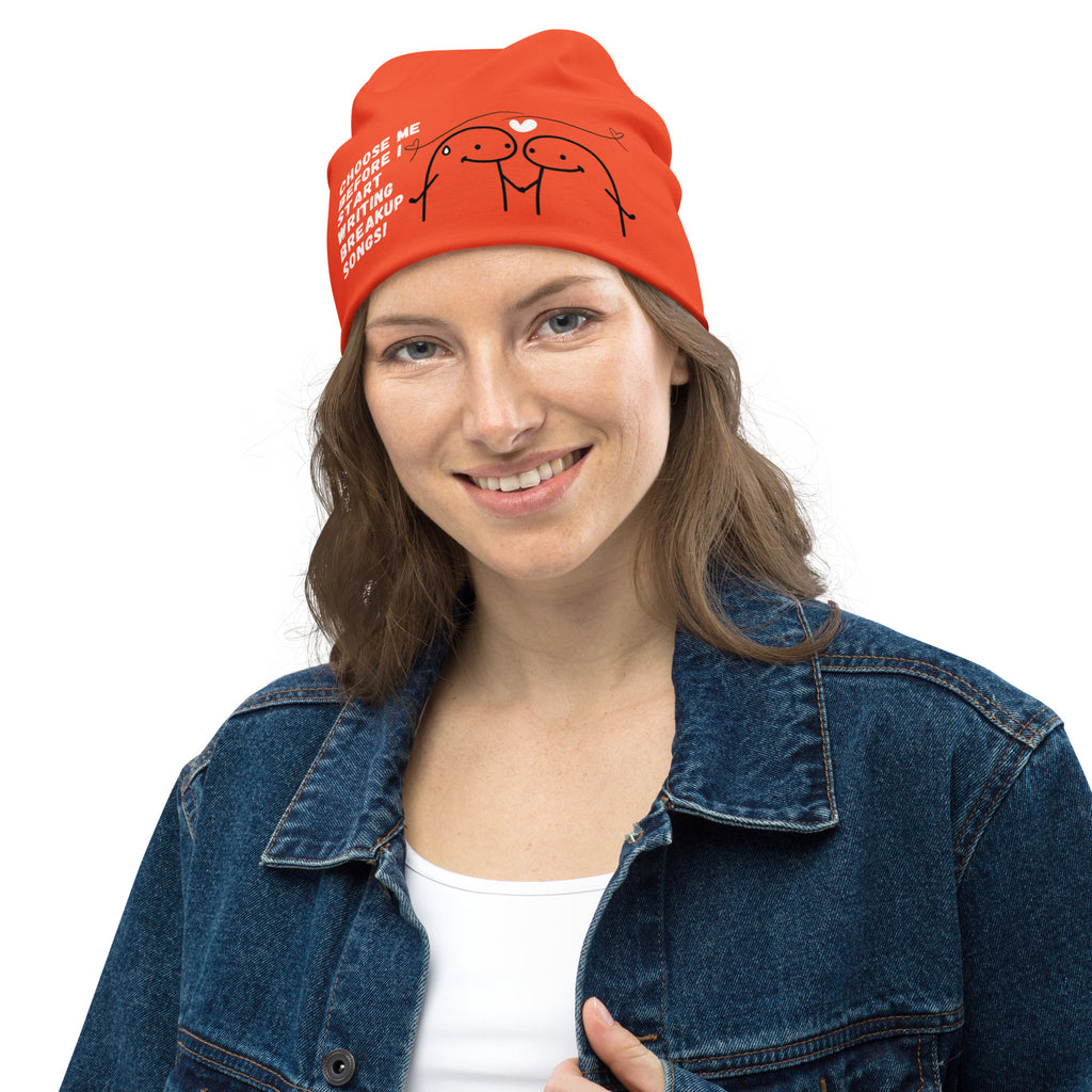 Choose Me Beanie - A Gift of Love for Her - L - Beanies