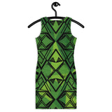 Triangles in Motion - Sleek Bodycon Artistry - - Bodycon dresses