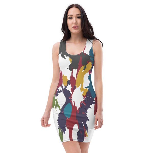 Abstract Elegance - Capture Her Essence in Every Shade - XL - Bodycon dresses