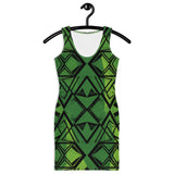 Triangles in Motion - Sleek Bodycon Artistry - - Bodycon dresses