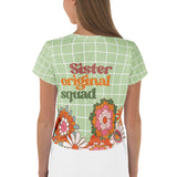 Sisterhood Bloom – Crop Tee for Your Soulmate - - Crop Tee