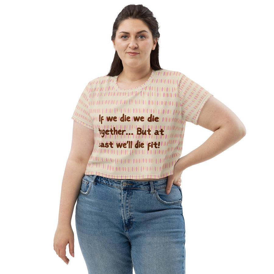 Bestie Gym Tee – Gift Her Motivation & Laughter - 2XL - Crop Tee