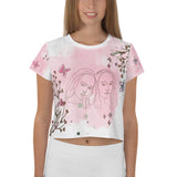 Forever Sisters – Watercolor Crop Top Gift - 2XL - Crop Tee