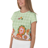 Sisterhood Bloom – Crop Tee for Your Soulmate - - Crop Tee