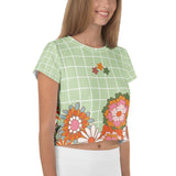 Sisterhood Bloom – Crop Tee for Your Soulmate - - Crop Tee