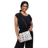 Love in Bloom Crossbody Bag - Daisies and Hearts All-Over Print - - Crossbody Bag