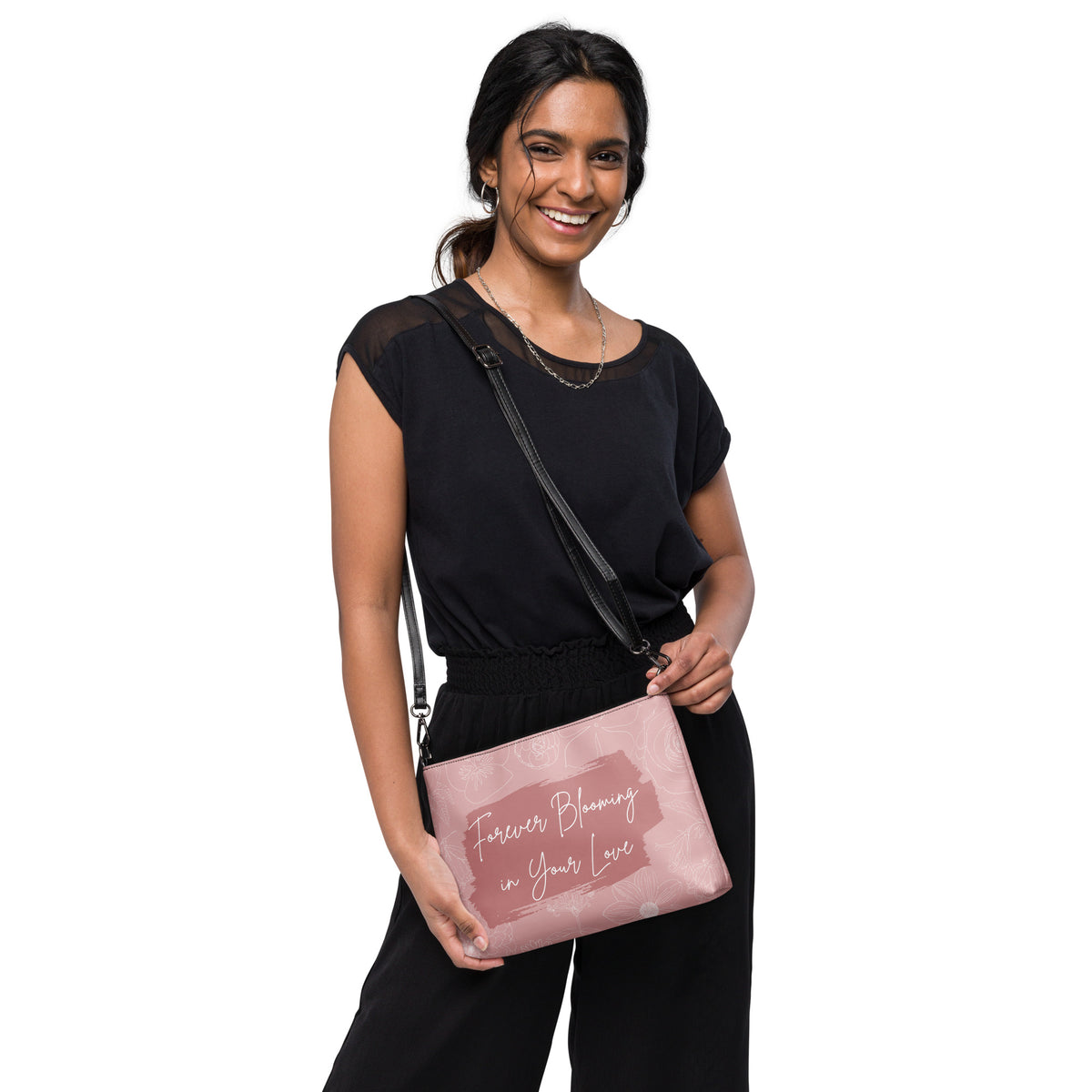 Embrace Love, Embrace Blooming Beauty – A Heartfelt Gift - - Crossbody Bag